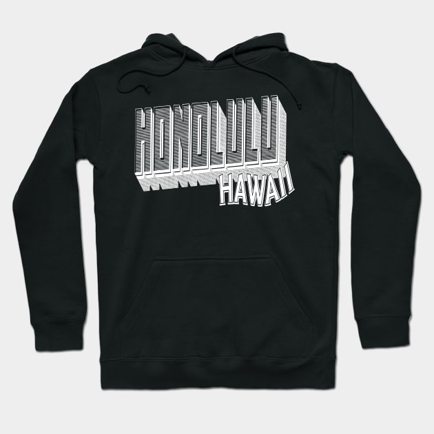 Vintage Honolulu, HI Hoodie by DonDota